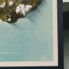Island topografisk karta, detaljbild