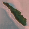 Sumatra topografisk karta, detaljbild