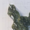 Dalarna topografisk landskapskarta, detaljbild