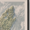 Skärgårdskarta över Ornö i dagsljus, detaljbild