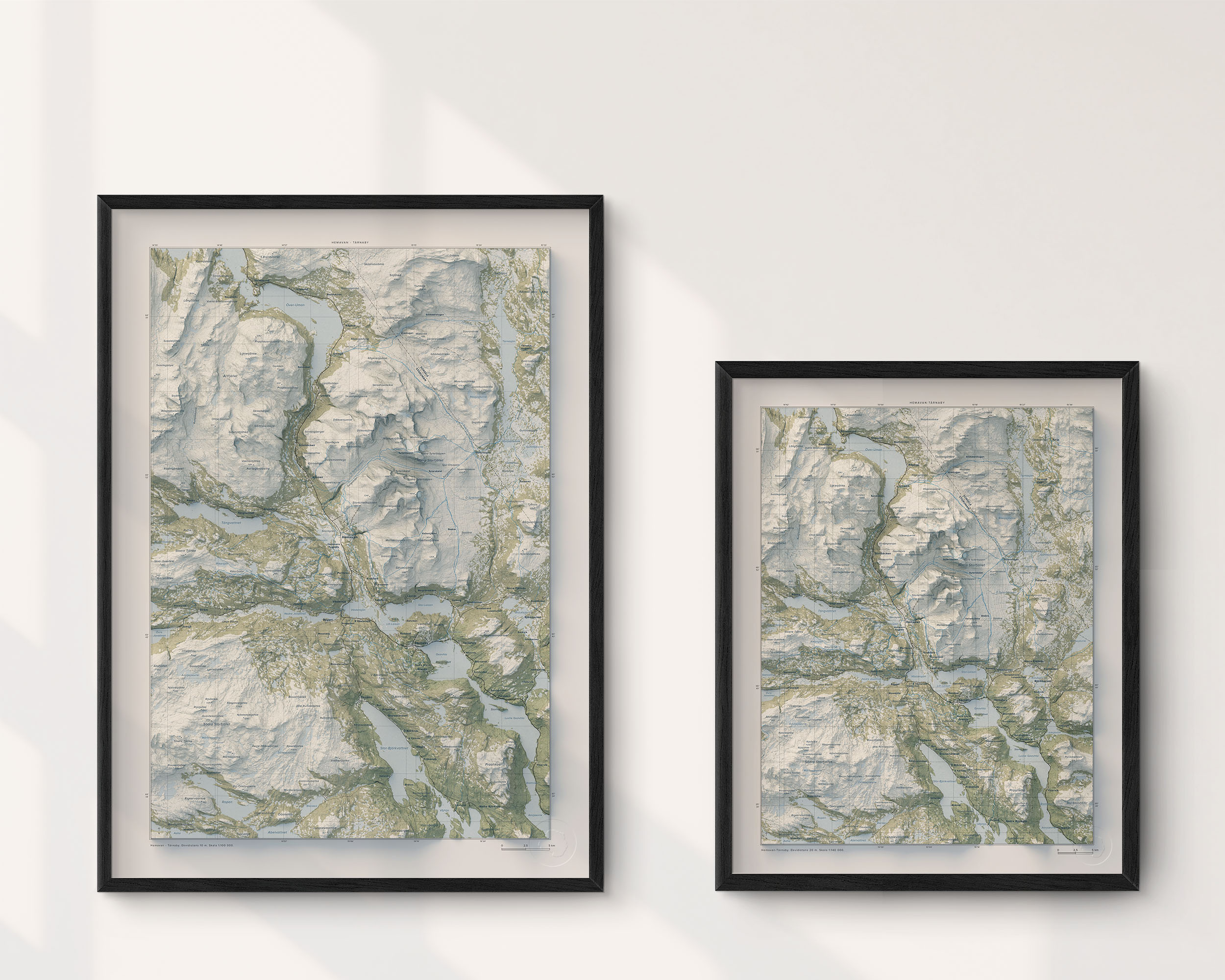 Topografisk karta över Hemavan-Tärnaby